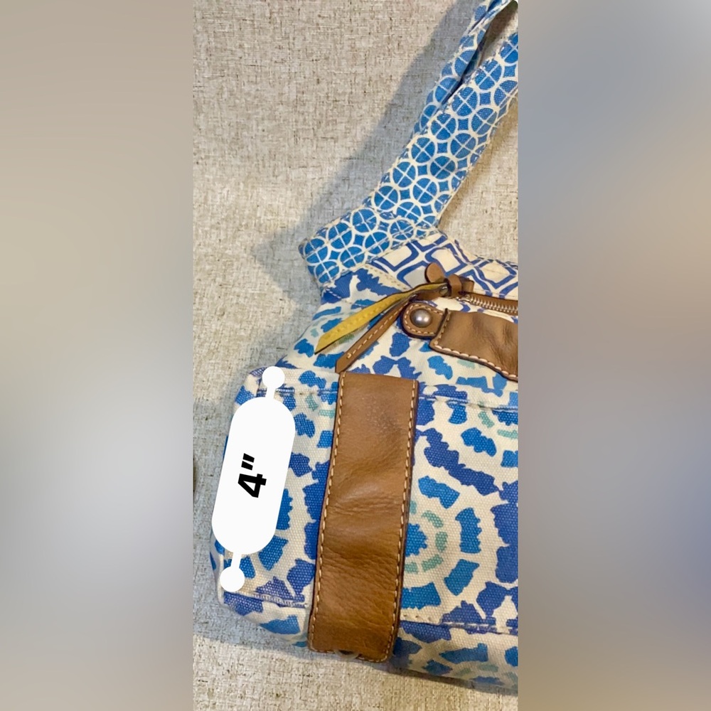 Fossil Original Hand Material: Canvas,Genuine Lea… - image 5